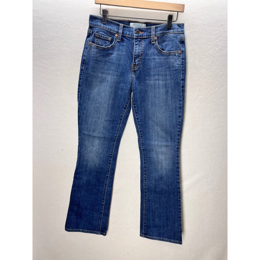 Levi's 515 Boot Cut Jeans Women 6M Blue Mid Rise Flap Pocket Denim‎ 3436